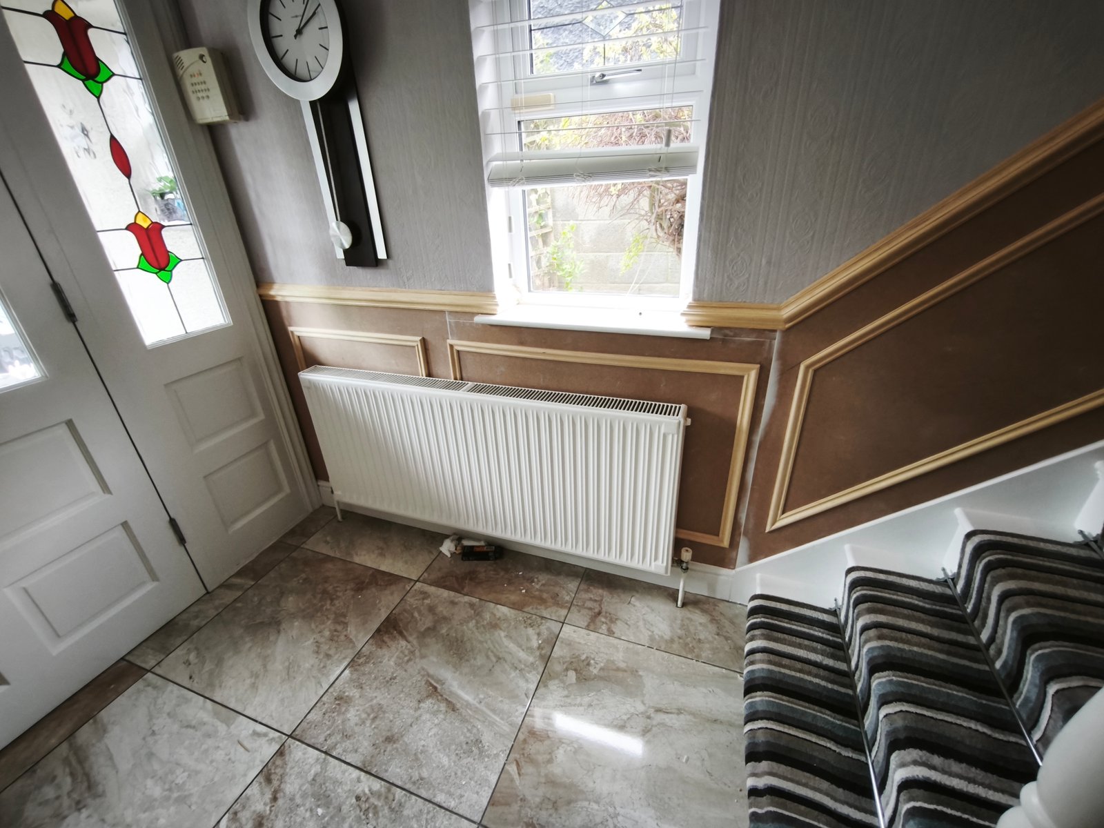 Marino hallway wainscoting, finished