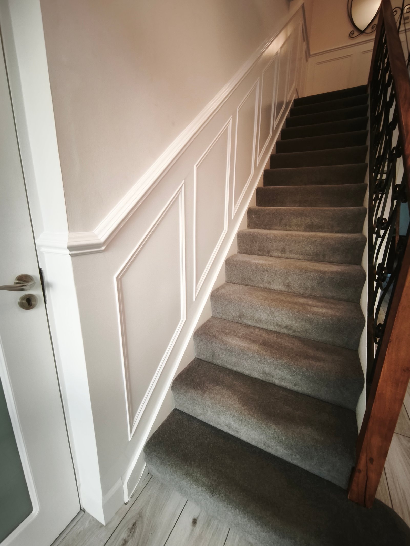 Rathfarnham stairwell panelling, finished